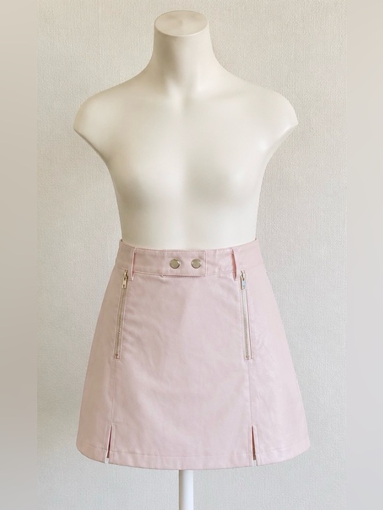 mi Ami for Francesca’s Dresses & Skirts - Baby pink Faux Leather Midi Skirt – mi Ami for Francesca’s -Size Small